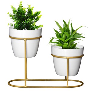 Ensemble élégant de 2 jardinières d'intérieur pour un style contemporain de la maison, les coins du salon, les espaces de bureau et les accents décoratifs - Product Image 6