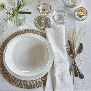 DHT HANDICRAFT Eco-Friendly Round Woven Seagrass Coaster Set High Quality Rattan Mat <b>Placemat</b>/Pad <b>for</b> Dining <b>Table</b> Home Decor - Product Image 5