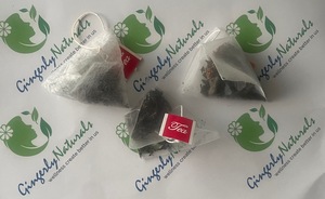 Sachets de thé amincissants santé à la rose gingembre OEM/marque de distributeur/emballage personnalisé avec boîte en vrac de sachets de thé pyramidaux - Product Image 5