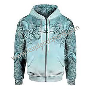 Alta calidad de encargo del bordado Puff de impresión de Terry francés de gran tamaño Zip-up Hoodie Custom Full Zip Heavyweight Hoodies - Product Image 6