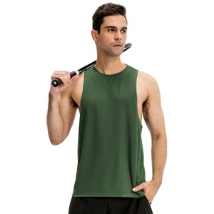 <b>Men</b> Gym Tank Top Loose Casual Bodybuilding Vest Breathable Sleeveless Shirt Quick Dry Sport <b>Singlet</b> Running t-Shirt Man Clothes - Product Image 5