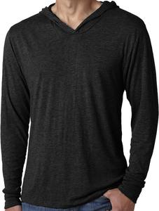 Men's Tri-blend Long Sleeve T-shirt Pullover Lightweight Tri-blend Hoodies Hoodies - Product Image 5