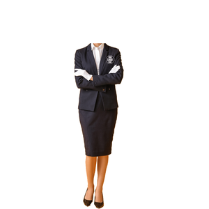 Uniforme d'hôtesse de l'air en coton à manches longues pour femmes, pour utilisation en avion - Product Image 3