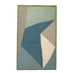 Nouveaux tapis d'intérieur en coton 100% fabriqués à la main en Inde, de forme rectangulaire, tendance, ensemble de tapis brodés, meilleur prix disponible - Product Image 1