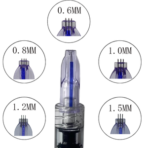 นาโนซอฟท์ 34G นาโนนีดเดิล 3 หัวเข็ม ขนาด 0.6 มม. 0.8 มม. 1.0 มม. 1.2 มม. 1.5 มม. สำหรับฟื้นฟูผิว นาโนซอฟท์ อากูจาส - Product Image 2