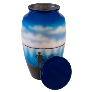 Urna funeraria Urnas de cremación de metal de aluminio para mantener las cenizas humanas Urnas de cremación de diseño moderno para cenizas de adultos - Product Image 4