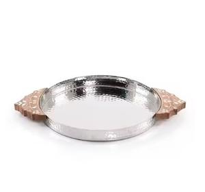 Bandejas de Metal de diseño Forma rectangular Bandejas modernas de aluminio y latón para servir para el hogar, decoración de restaurantes Bandejas para servir Tendencia - Product Image 4