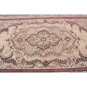 Grand tapis turc de 5,7 x 9,7 pieds, tapis vintage à motifs floraux bruns - Product Image 5