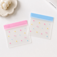 Sacs Ziplock en EVA avec logo personnalisé, givrés, réutilisables, pour emballage de bijoux, pochettes en EVA pour boucles d'oreilles, bagues, emballage de boutique, OEM/ODM