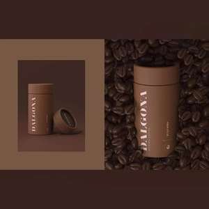 Chocolate Cylinder Custom Design Eco-Friendly Coffee Beans Matcha Powder Loose Leaf Tea <b>Kraft</b> Paper Tube Packaging <b>Box</b> Packaging - Product Image 3