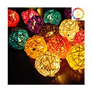 Juego de adornos navideños de ratán hechos a mano bohemios, decoración colgante de árbol de mimbre Natural rústico para vacaciones, hogar y fiesta - Product Image 5