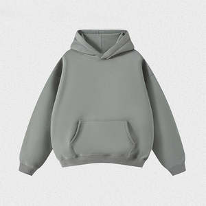 Venta al por mayor Pullover Hoodies Heavyweight 100% algodón 500GSM French Terry Vintage Oversized Custom bordado Logo Men Hoodies - Product Image 2