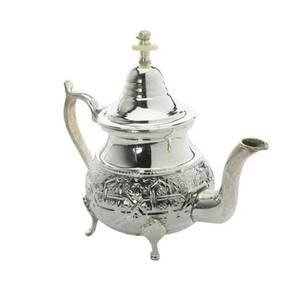 Customized Size Shape Silver Color Stainless Steel Tea Pot <b>Kettle</b> Prime Quality 1000ml Brass Kitchenware for Coffee Tea Serving - Product Image 5