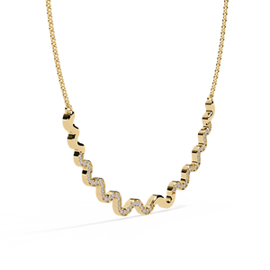 Collar de Diamantes Cultivados en Laboratorio de Oro de 18K para Damas, Accesorio Elegante y Hermoso - Product Image 5