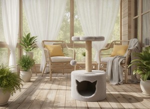 Grey Evening Cloud Shelter <b>for</b> Your Royal <b>Cat</b> - Product Image 6