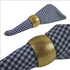 2023 nouveauté usine vente directe décoration de mariage plusieurs couleurs alliage solide métal ronds de serviette pour hôtel Restaurant décor - Product Image 4
