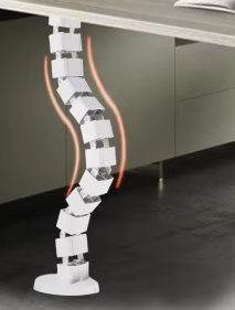 Cuadrado negro/blanco/plateado