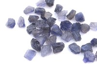 Ensemble de 25 pierres brutes d'iolite bleue de 12-14 mm, taillées à la main, de haute qualité, non traitées, effet étoilé, pour la fabrication de bijoux