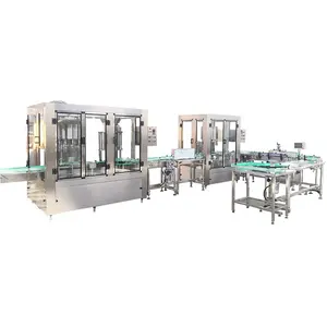 Manufacturer price automatic wine filling line liquor alcohol juice monoblock filling and capping machine wine bottling line