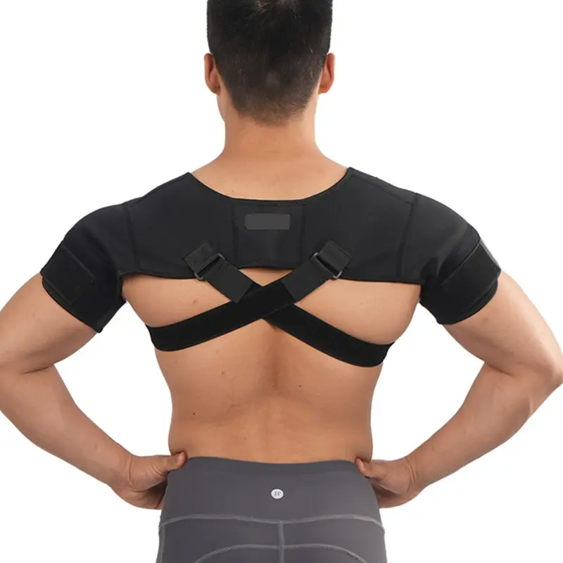 Breathable Protective Brace Adjustable Back Double Shoulder Support Comfortable