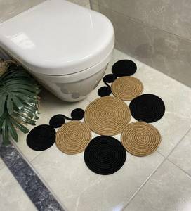 Wholesale Natural <b>Round</b> Woven <b>Placemats</b> Wicker Seagrass <b>Placemat</b> Rattan Water Hyacinth Grass <b>Placemats</b> - Product Image 4