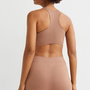 <b>Women's</b> Custom <b>Sports</b> Bra for Running & Yoga OEM Fitness Crop with One Shoulder Style & Logo Plus Size Fashion Spandex Material - Product Image 4