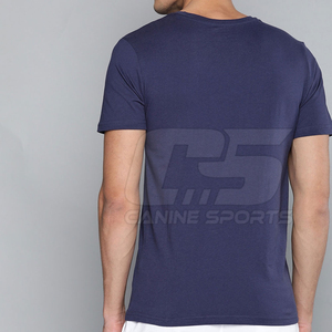 เสื้อยืดผ้าฝ้ายถัก100% สำหรับผู้ชายสั่งพิมพ์โลโก้ได้ตามต้องการสำหรับฤดูร้อน - Product Image 4