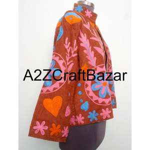 Chaqueta Corta Étnica Bordada Tradicional al por Mayor para Mujer, Chaquetas Cortas de Invierno, Proveedor de Ropa de Moda - Product Image 3