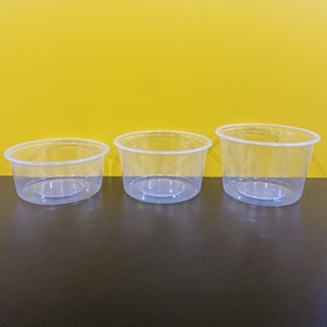 Boîte de rangement ronde en plastique PP jetable transparente de 24 oz et 34 oz, emballage à emporter avec couvercle, design empilable - Product Image 6
