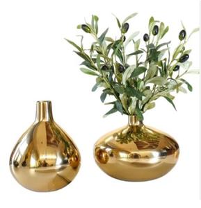 Vase à fleurs en laiton de qualité créative, décorations florales pour la maison, mariage, vase de table pour le salon, prix écologique - Product Image 6