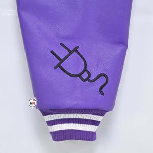 Veste de baseball personnalisée de haute qualité pour hommes respirant laine Polyester cuir manches automne Varsity Style College Blank Bomber Plain - Product Image 4