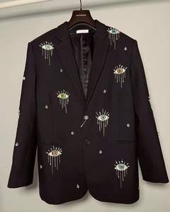 Perles de pierres précieuses grises facettées en forme libre, pierres de lune écologiques, broderie de mariage de luxe pour la fabrication de bijoux - Product Image 6