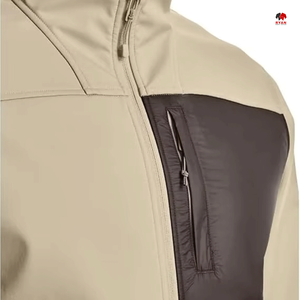 Chaqueta Softshell Personalizada al por Mayor para Hombre con Cierre Ecológico y Tela Transpirable con Logotipo Personalizado - Product Image 5