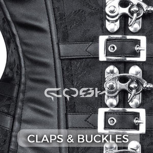 Corset gothique steampunk avec boucle en cuir, ceinture de taille steampunk pour cosplay - Product Image 5