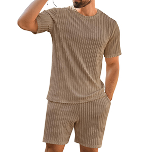 Alta calidad estilo nuevo verano manga corta marca hombres pantalones cortos conjuntos de talla grande dos piezas gran oferta producto hombres pantalones cortos conjuntos - Product Image 4