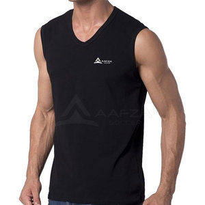 2025 T-shirt sans manches en coton 100% sur mesure pour hommes Vente en ligne de conception décontractée de haute qualité - Product Image 2