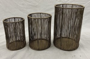 Handmade Retro Style Iron Metal Votive <b>Candle</b> <b>Holder</b> <b>Black</b>/Gold Powder Coating Weaved Iron Wire Christmas Home Decor Metal - Product Image 2