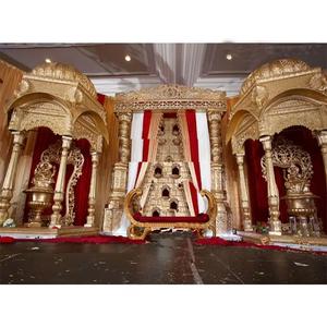 เวทีงานแต่งงานแบบดั้งเดิมของชาวทามิล ตกแต่งเวทีสำหรับงานแต่งงานในมาเลเซีย ตกแต่งเวทีงานเลี้ยงฉลองสมรสแบบอามิลในสหรัฐอเมริกา - Product Image 1