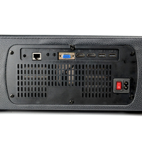Système de sonorisation portable OEM en bois pour événements avec projecteur intégré, puissance de crête 2x400W pour conférences, réunions, formations et présentations