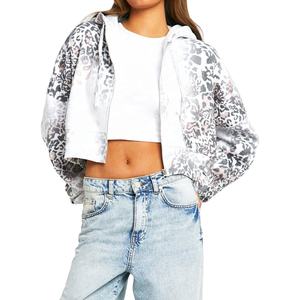 Sudaderas con Capucha de Gimnasio para Mujer, Tallas Grandes, Tejido de Punto, Logotipo Personalizado en la Parte Delantera, Sudadera de Algodón French Terry, Cuello con Cremallera, Sudaderas con Capucha de Invierno al por Mayor - Product Image 3