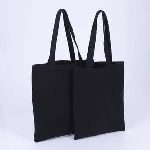 Bolsas de Hombro de Algodón de Alta Calidad, Ecológicas, Multiusos, Duraderas, Bolsas de Lona de Algodón Resistentes, Bolsa de Mano de Algodón Negro Oscuro - Product Image 6