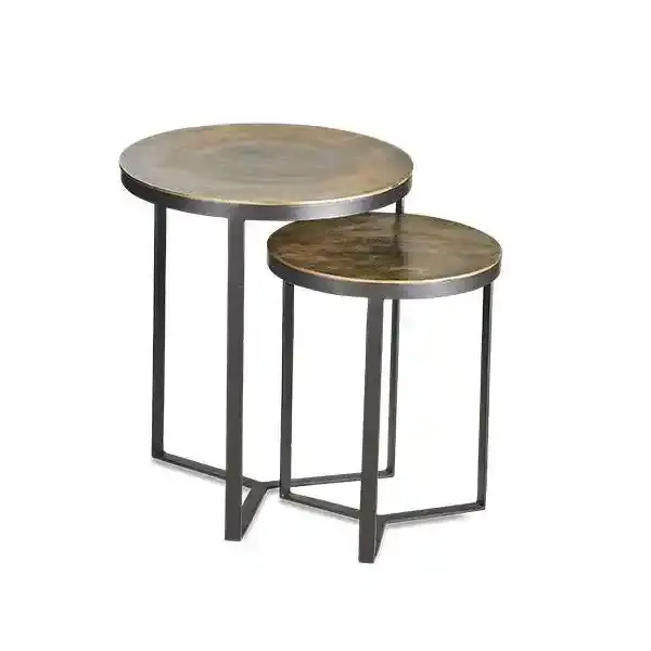 Direct Manufacturer Prices Hammered Metal Coffee Table Round Shaped Trendy Designed Coffee Table For Sale By Indian Exporters