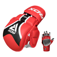 Meilleur Design MMA Gants En Gros de Haute Qualité MMA Gants RDX Aura Plus T-17 Rouge MMA Sparring Gants Pour La Formation