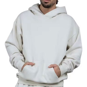 Sweat-shirt à capuche unisexe à manches longues, prix d'usine, couleur unie marron, sweat-shirt à épaules tombantes pour l'hiver - Product Image 5