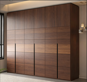 Armoire en bois prête à <span class=keywords><strong>assembler</strong></span>, meubles de chambre à coucher avec plusieurs compartiments, tringles à vêtements et tiroirs pour petit espace - Product Image 6
