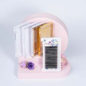 Venta al por mayor Premium Matte Black Cashmere Mink Lashes OEM ODM Classic Volume Lash Extension Supplies con bandejas - Product Image 1