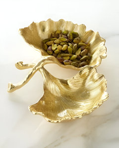 Juego de bandejas de servicio de metal dorado de lujo Bandejas de servicio elegantes y de calidad superior para comedor y regalos en casa - Product Image 4