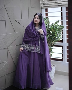 Nuevo Diseño 2023, Traje Salwar Kameez Estilo Indio Pakistaní, Venta al por Mayor, Étnico, Georgette Sintético Pesado, Bordado de 5mm, para Fiesta - Product Image 3