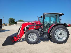 Tracteur AGCO Massey Ferguson 4710 4x4 d'occasion en bon état avec moteur de 100 CV, boîte de vitesses automatique, garantie de 2 ans, travaux agricoles et de construction - Product Image 3