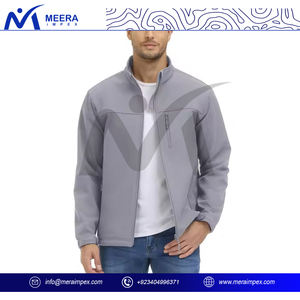 Nouvelle veste Softshell Design personnalisé Vêtements de travail d'hiver Veste souple coupe-vent imperméable doublée de polaire avec fermeture éclair pour hommes - Product Image 3